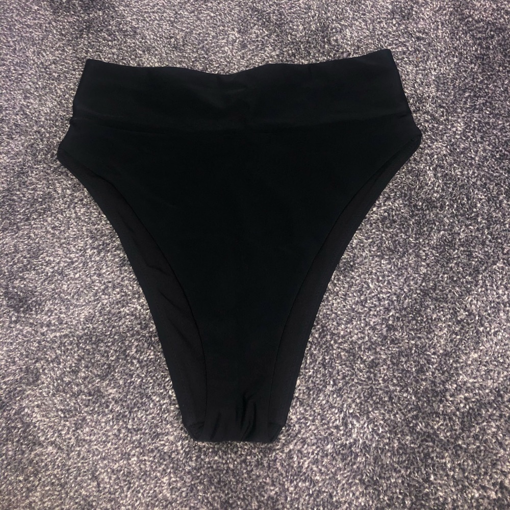 Aerie High Waisted High Cut Cheeky Bikini Bottoms